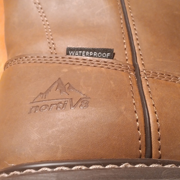 Nortiv 8 Brown Leather Men's Boots Size 11 - Picture 6 of 12